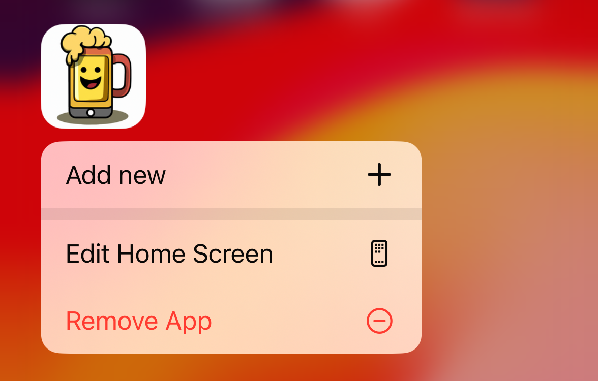 home screen shortcut