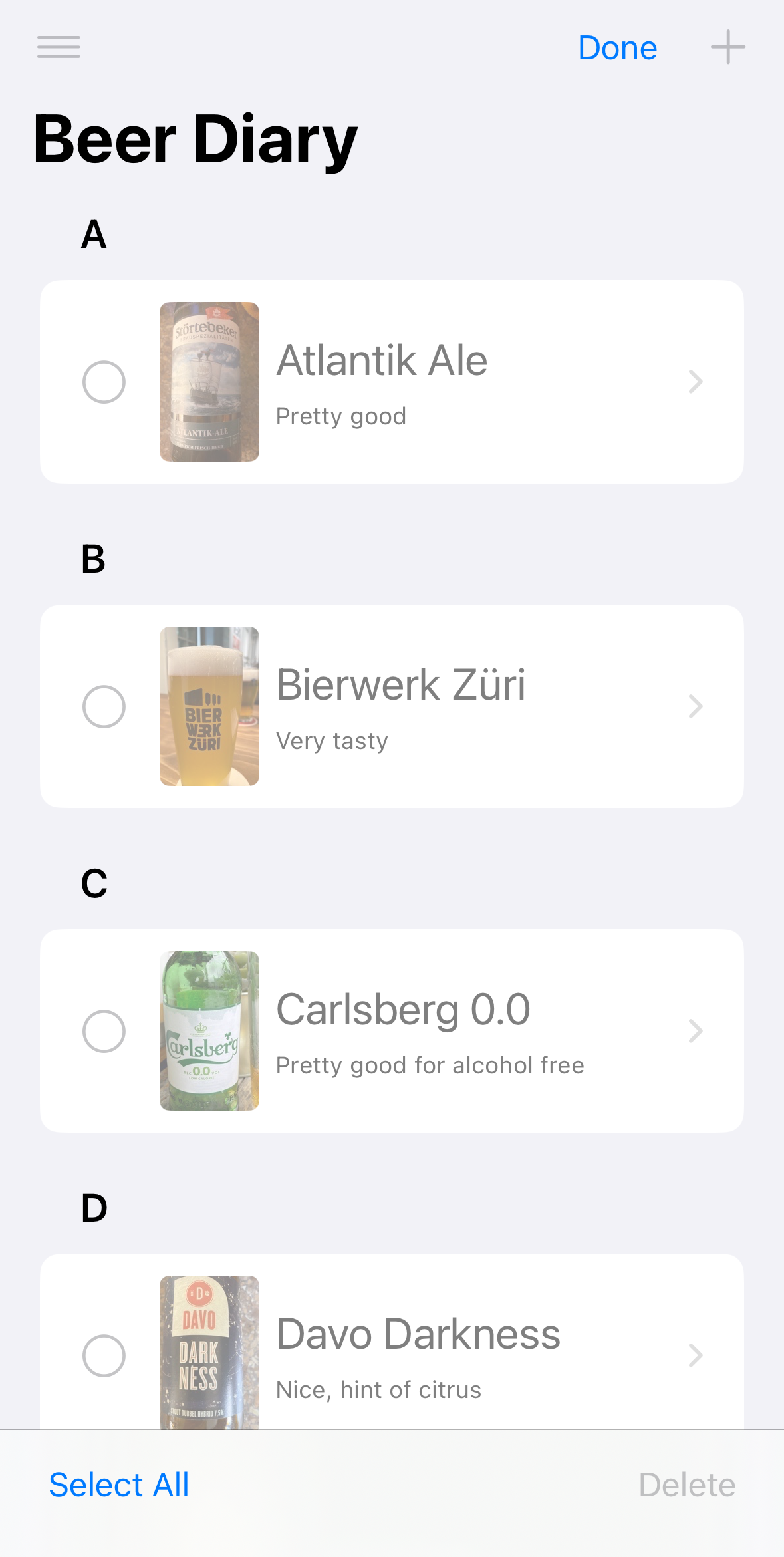 select all